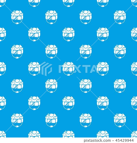 Hockey helmet pattern vector seamless blue Hockey helmet pattern vector seamless blue 45429944