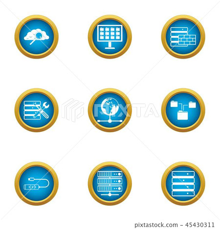 Opportunity icons set, flat style 45430311