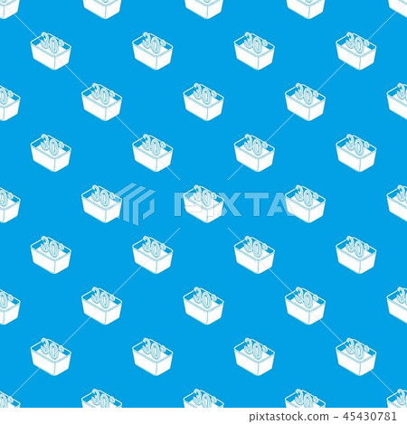 Hand wash 30 degrees celsius pattern vector seamless blue 45430781