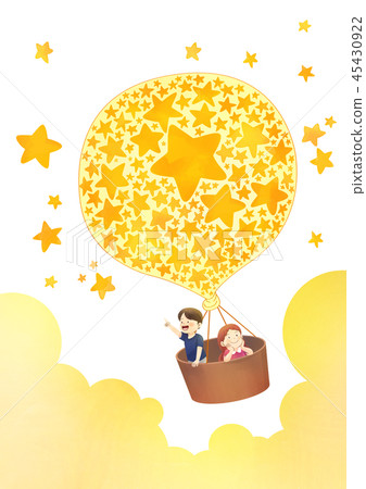 Concept of children's dreams with animals. Imagination and freedom watercolor vector illustration 008 Concept of children's dreams with animals. Imagination and freedom watercolor vector illustration 008 45430922