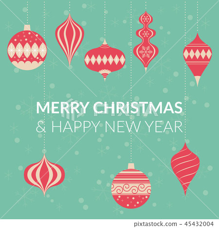 merry christmas and happy new year greeting card merry christmas and happy new year greeting card 45432004
