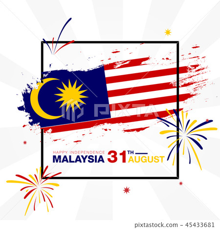 Malaysia Dependence day celebrate card template 45433681