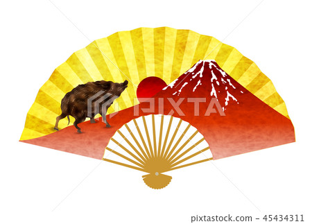 Cape Fuji New Year's card icon Cape Fuji New Year's card icon 45434311