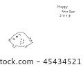 2019 New Year's card 45434521