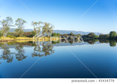 Scenery of the inner lake _ Lake Natsukawa in Takashima city Shiga Prefecture Scenery of the inner lake _ Lake Natsukawa in Takashima city Shiga Prefecture 45434779