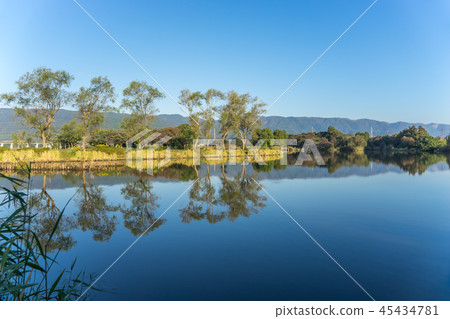 Scenery of the inner lake _ Lake Natsukawa in Takashima city Shiga Prefecture Scenery of the inner lake _ Lake Natsukawa in Takashima city Shiga Prefecture 45434781