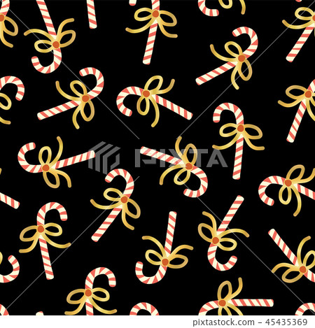 插圖素材: candy cane seamless christmas vector pattern.