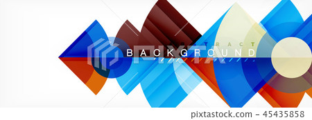 Trendy circles composition geometric background 45435858