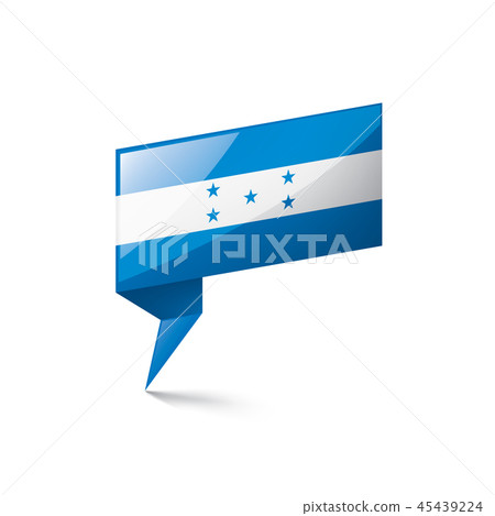 Honduras flag, vector illustration on a white background Honduras flag, vector illustration on a white background 45439224