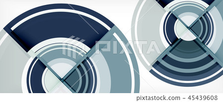 Circle abstract background, geometric modern design template 45439608