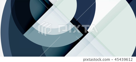 Circle abstract background, geometric modern design template 45439612