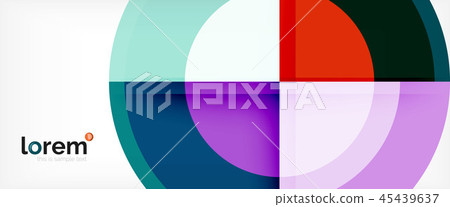 Circle abstract background, geometric modern design template Circle abstract background, geometric modern design template 45439637