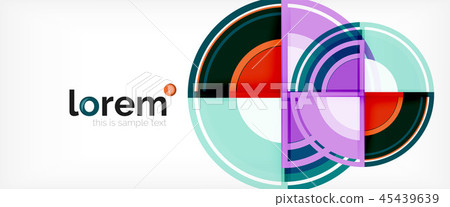 Circle abstract background, geometric modern design template Circle abstract background, geometric modern design template 45439639