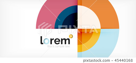 Circle abstract background, geometric modern design template Circle abstract background, geometric modern design template 45440168