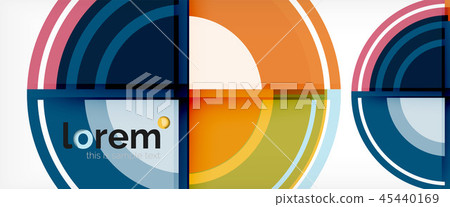 Circle abstract background, geometric modern design template Circle abstract background, geometric modern design template 45440169