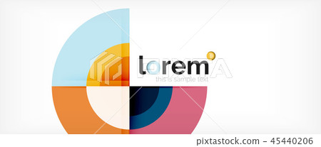 Circle abstract background, geometric modern design template 45440206