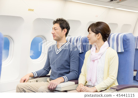 飛機飛行旅行夫婦 45441115