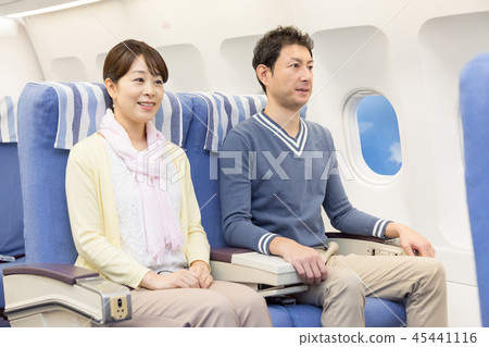 飛機飛行旅行夫婦 45441116