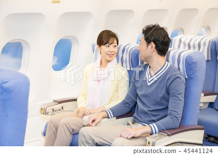 飛機飛行旅行夫婦 45441124