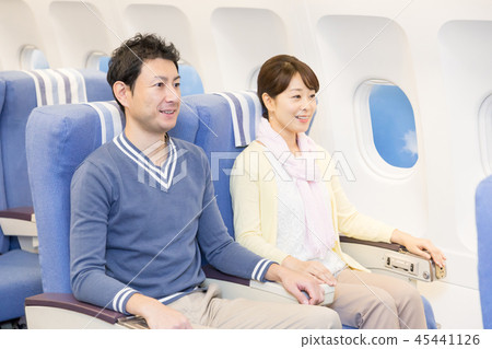 飛機飛行旅行夫婦 45441126