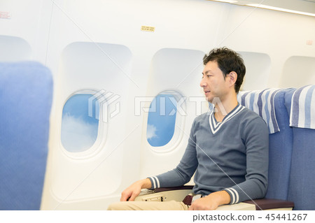 飛機飛行旅行的人 45441267