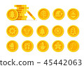 Christmas Cryptocurrency logo set - Santa Claus hat, bell, gingerbread man, ball, deer, snowman 45442063