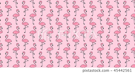 Flamingo seamless pattern vector pink Flamingos 45442561