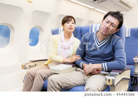 飛機飛行旅行夫婦結婚不健康的暈車 45443366