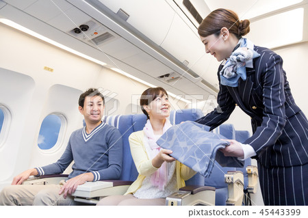 飛機飛行旅行夫婦加州毯子 45443399