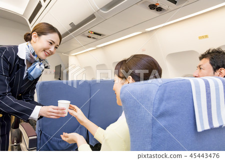 飛機飛行旅行夫婦加州水 45443476