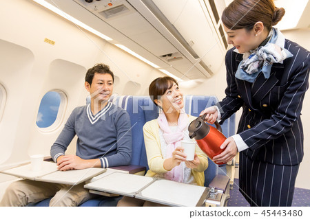 飛機飛行旅行夫婦加州 45443480