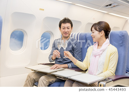 飛機飛行旅行 45443493