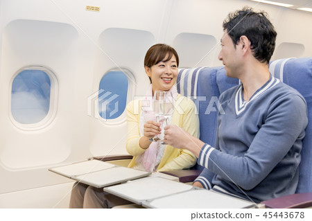 飛機飛行旅行 45443678