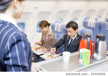 飛機飛行旅行膳食CA飛行中銷售 45443698