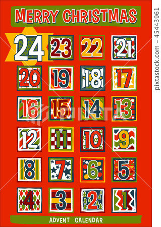 Cartoon Advent Calendar 45443961