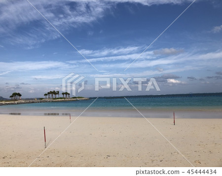 Sandy beach and sea 45444434