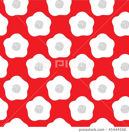 Poppy pattern vector. Red flower with brush stroke Poppy pattern vector. Red flower with brush stroke 45444508