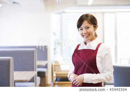 Cafe Restaurant Woman Young Woman Person Restaurant Clerk Waitress Part-time Part 45445504