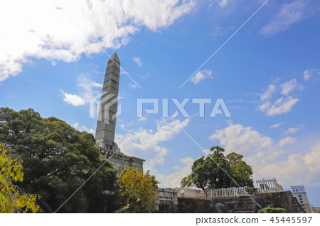 [Yamanashi Prefecture] Yamanashi Prefecture Historic Site, Kofu Castle, Thank-you monument (Maizuru Castle, Maizuru Park) 45445597