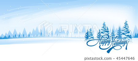 Abstract winter landscape  45447646