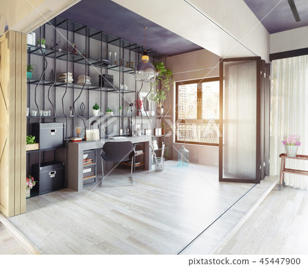 home office interior. home office interior. 45447900