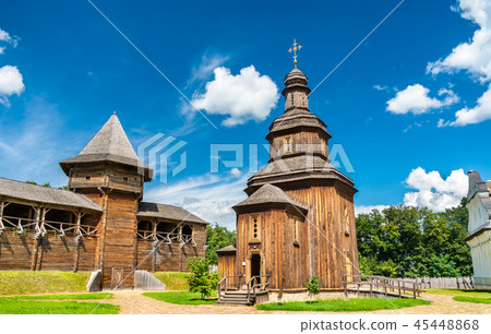 Castle church of Resurrection at Baturyn Fortress in Ukraine Castle church of Resurrection at Baturyn Fortress in Ukraine 45448868