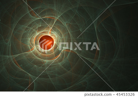 3D illuminated abstract glowing curves futuristic digital art 45453326