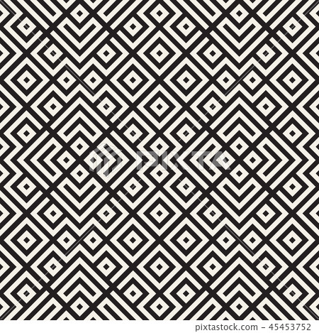 Ethnic pattern vector design. Seamless lattice background. Square repeating lines elements. Ethnic pattern vector design. Seamless lattice background. Square repeating lines elements. 45453752