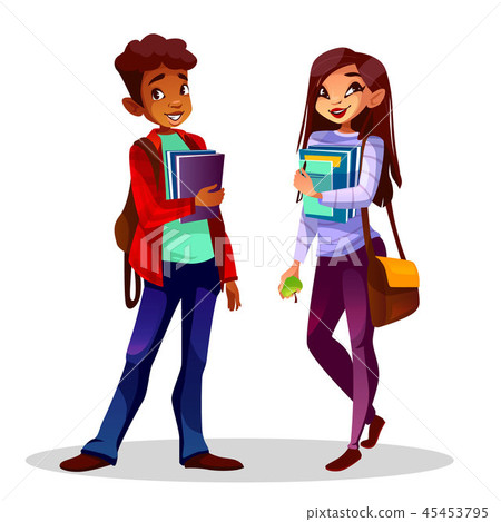 College or university students illustration 45453795