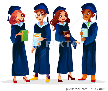 College university graduates illustration 45453803