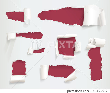 Paper torn holes illustration 45453897
