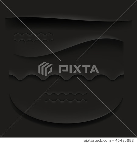 Black curved paper shadow illustration Black curved paper shadow illustration 45453898