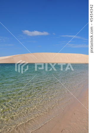 Brazil Lencois white desert blue lake 45454342