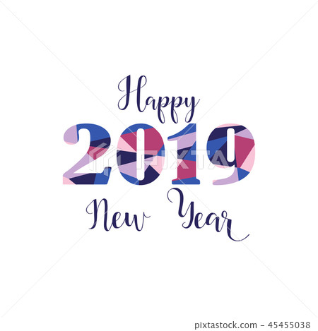 Happy New Year 2019 design elements for design Happy New Year 2019 design elements for design 45455038